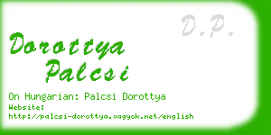 dorottya palcsi business card
